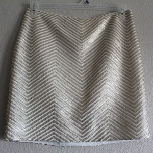 Banana Republic Gold Skirt SZ 8